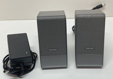 Bose Computer Music Monitor MusicMonitor Speakers Silver TESTED WORKING picture