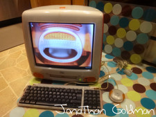 Apple iMac Tangerine Orange PowerPC G3 333Mhz 256MB RAM 120GB HD Vintage Mac picture