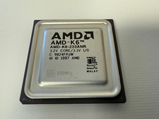 AMD AMD-K6-233ANR 233MHZ CPU PROCESSOR AMD-K6 3.2V CORE 3.3V I/O PINS DISCOLORED picture