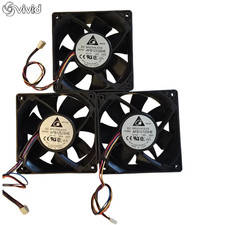 (Lot of 3) Delta DC Brushless Fan Motor AFB1212SHE 120mm X 38mm PWM Server Fan picture