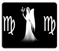 Custom Zodiac sign Virgo black computer, laptop,iPad,  mouse pad picture