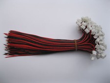 60 pcs XH 2.54mm Pitch 2 Pin Female Connector with 26AWG 200mm Leads Cable New picture