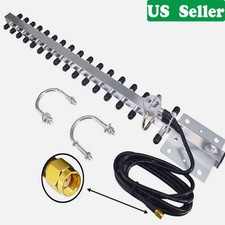 High Gain 25dBi Yagi WiFi Antenna 2.4GHz RP-SMA Connector Long Range Booster Cab picture