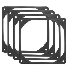 4pcs, Anti-vibration Rubber Fan Gasket 120mm Shock Absorption Pad Black picture