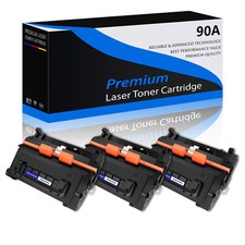 3PK Black High Yield CE390A 90A Toner for HP LaserJet M4555fskm M4555h / M603xh picture