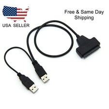 USB 2.0 to 2.5inch HDD 7+15pin SATA Hard Drive Cable Adapter For SATA SSD & HDD picture