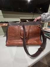 Handcrafted Genuine Leather Laptop Tote Bag picture