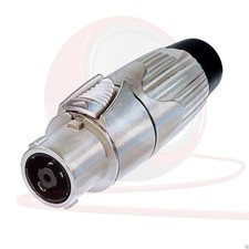 Neutrik NLT8FX STX 8 Pole Metal Female Speakon Connector. Silver. Solder Type picture