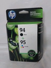 HP 94 + 95 Tri-Color Combo Pack Black & Tri-Color Cartridges Authentic Expired picture