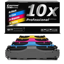 10X Eurotone PRO Toner Replaces HP CF410A CF411A CF412A CF413A 410A CF410A-13A picture