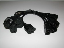 16AWG PDU Power Monitor Adapter Cord 1 ft C14 to 5-15R Qty 5, USA Seller, Quick picture