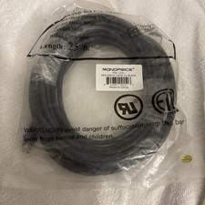 MONOPRICE 2151 Patch Cord,Cat 5e,Booted,Black,25 ft. 5VZC6 picture
