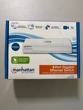 MANHATTAN 8 Port Gigabit Ethernet Switch 560702 Windows PC & Mac NEW picture