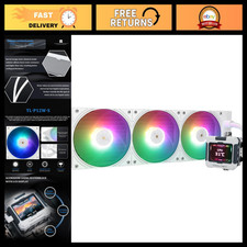 High-Performance 360mm ARGB Liquid CPU Cooler, 3 PWM Fans, IPS LCD Screen, AMD/I picture