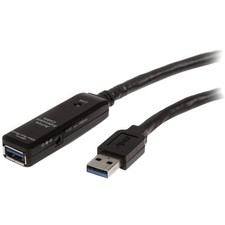 StarTech USB3AAEXT5M 5m USB 3.0 Active Ext Cable M/F Black picture