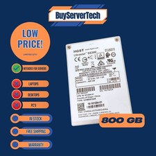 HGST HUSMR3280ASS200 0B35123 EMC P/N 118000314-02 800GB SAS 12 Gbps 512e SSD 2.5 picture