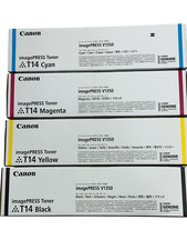 GENUINE CANON T14 TONER SET CYMK ImagePRESS V1350 NEW SEALED  picture