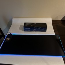 RGB Gaming Mouse Pad with Wireless Charger 15W Charging for iPhone and Samsung picture