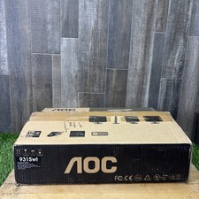 AOC 931SWL 18.5” Widescreen LCD Computer Monitor Original Box Tested Works picture