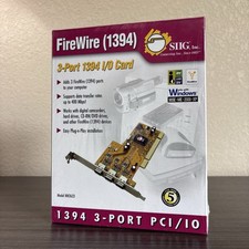 SIIG 1394 I/O 3 Port PCI Firewire Adapter Card NN2633 picture