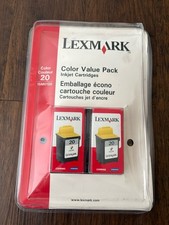 Lexmark 2-Pack 20 Color High Resolution Color Ink Cartridge 15M0120, Genuine picture