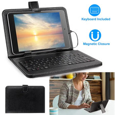 7.9in Protective Keyboard Case PU Leather Back Stand Tablet Cover Via USB 2.0 Ca picture