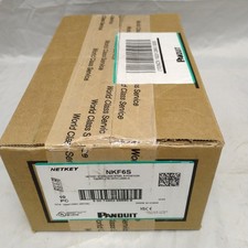 Panduit NKF6S Single Gang Faceplate 6-Port Stainless Steel (10pc) *New Open Box