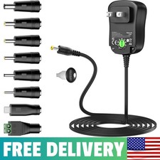 12W Universal AC Adapter Kit DC 3V-12V 1A DC Power Supply Charger Cord picture