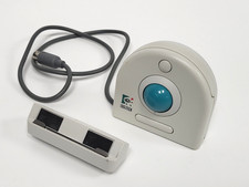 Vintage Logitech T-CE3 Trackman Portable Mouse PS/2 with Keyboard Clip picture