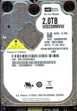 WD20NMVW-11W68S0,  DCM: EBCVJBKB  WD 2TB, USB 3.0  WXL1  JUL 2012 picture