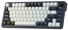 Teclado mecánico gaming 75% inalámbrico RGB knob hot swap 81 teclas picture