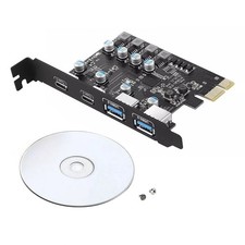 4 Port PCI-E Card 2*USB-A 2*USB-C PCI Express Extension Card USB3.0 5Gbps picture