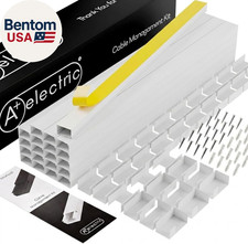 Cord Cover Full Kit, 26Ft/315In Self-Adhesive Cable Raceway, 20 Snap-On Channels picture