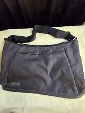 New EBAGS Messenger Laptop Shoulder Bag. Black Dark Gray picture