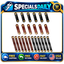 24-Pack Leather Cord Organizer Ties, Cable Management for Travel & Home Use picture