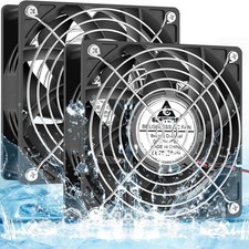 Pack 120x38mm 12V DC  Waterproof Exhaust Fans 116 CFM 2-Pin picture