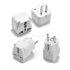 Peru Travel Adapter Plug 2-Pack - USA to South America Power White  picture