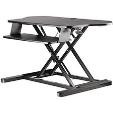 StarTech Corner Sit Stand Desk Converter with Keyboard Tray (armstscornr) picture