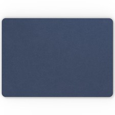 Leather Desk Blotter Pad 17 x 12 Inches, Flat, Non-Slip, Waterproof, Blue picture