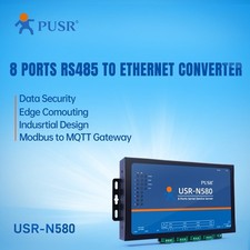 PUSR 8 Port RS485 to Ethernet Serial to Ethernet Converter Modbus MQTT USR-N580 picture