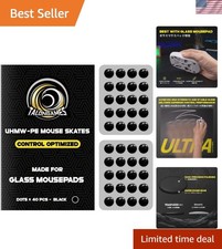 Mouse Skates for Glass Mousepads UHMWPE Universal Round Dots 6.5mm 40pcs Rounded picture