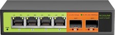 6 Port 2.5Gb Network Switch Unmanaged 4x 2.5G 2x 10G SFP+ Metal Hub Fanless picture