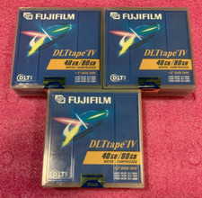 Lot Of 3 Fujifilm DLT IV 40/80 GB Data Cartridge Tapes For DLT 8000 26112088 picture