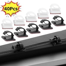 10/20Pcs High Quality Car Wire Tie Cable Clips Self-Adhesive Cable Driving picture