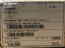 Cisco N55-PAC-1100W-B V03 Power Supply (Back-to-Front-Airflow) / BRAND NEW picture
