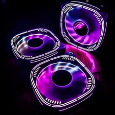 Computer desktop case fan 12cm silent fan x 2pcs picture