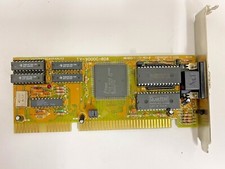 VINTAGE 1991 TV-9000C-B08 TRIDENT TVGA9000A 512K 16 BIT ISA VGA CARD MXB108 picture