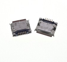 2x Micro USB Socket Port 5Pin Female Plug Replacement Part Extra Long Pins 5.... picture