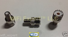 1 x F Female plug to UHF SO239 SO-239 Female RF coaxial Adapter RF Connector US picture