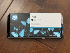 New Genuine HP 738 300-ml Black Ink Cartridge /  498N8A -  Exp Nov/ 2027 picture